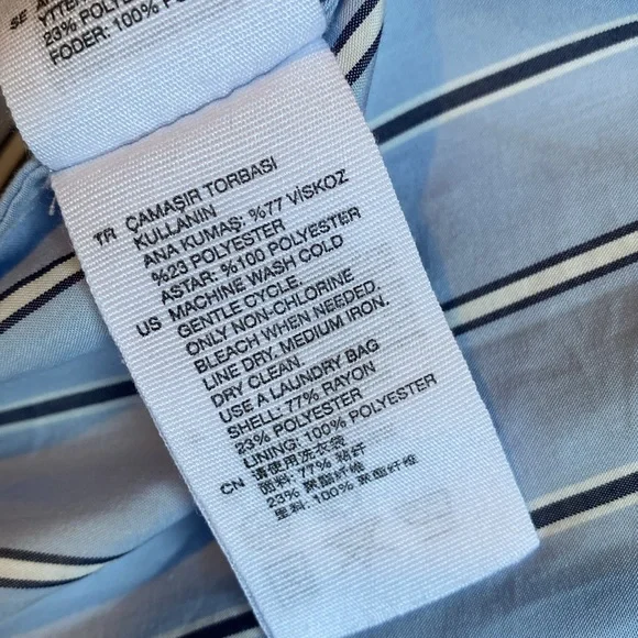 & Other Stories Blue Stripe Dress - Picture 11 of 12